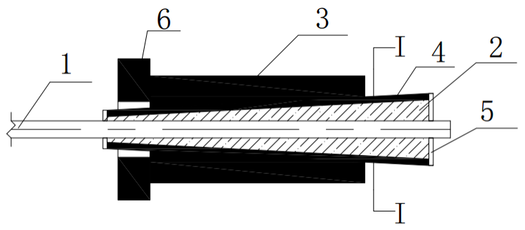 The utility model relates to a composite anchorage device for FRP bars